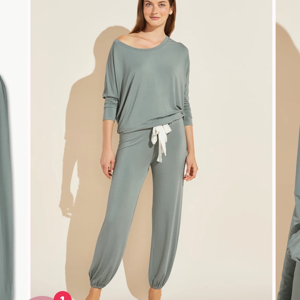 Eberjey Gisele Slouchy Set Willow Green S